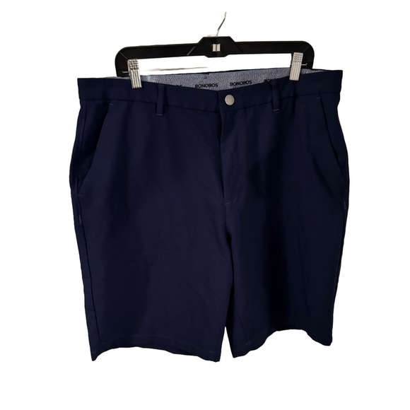 Mens Bonobos Golf Navy Blue Performance Shorts Size 36 9” Inseam Stretch Sport - Picture 2 of 15